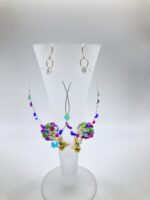 Bridge of Flowers Silver Hoop Earrings scaled