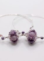 Lepidolite Semi Precious Wire Wrapped Bracelets scaled