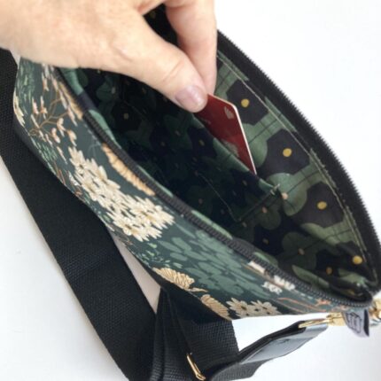 crossbody interior emerald scaled