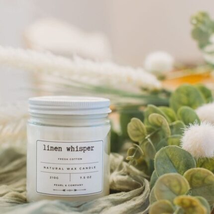 Linen Whisper Candle Fresh Cotton scaled