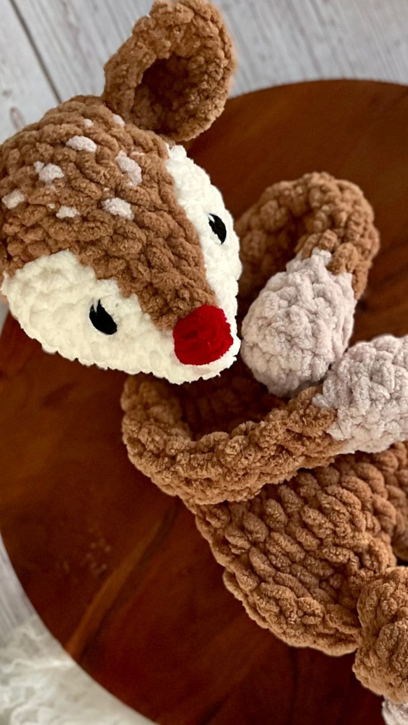 3 Handmade 12-Inch Baby Rudolph - Image 1