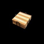 Stripe Pattern Wooden Coasters