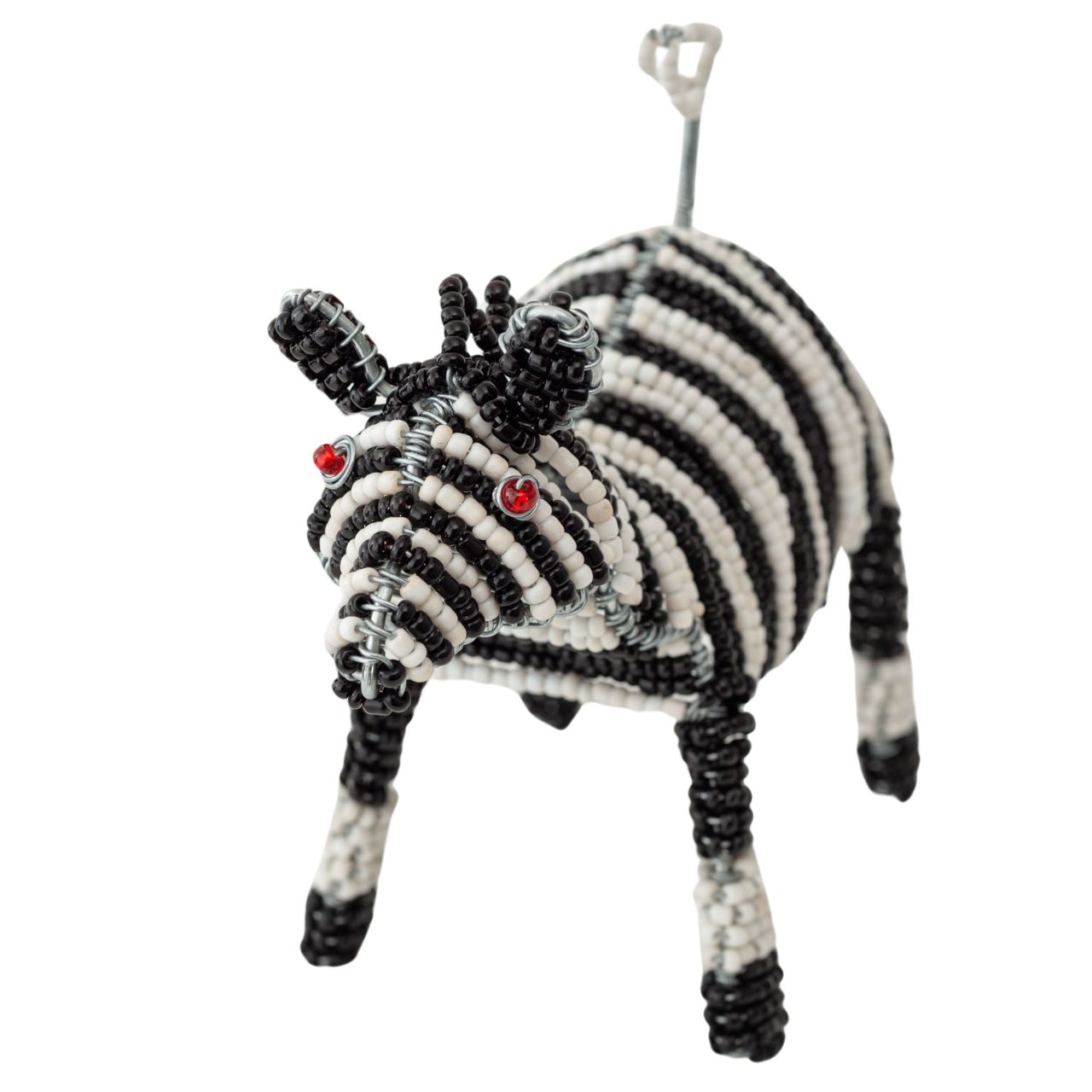 Beaded-Animal-Zebra-front Beaded Wild Animal Zebra - Image 1