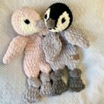 Handmade Penguin Snuggler in Pink or Gray - Image 2