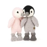 Handmade Penguin Snuggler in Pink or Gray