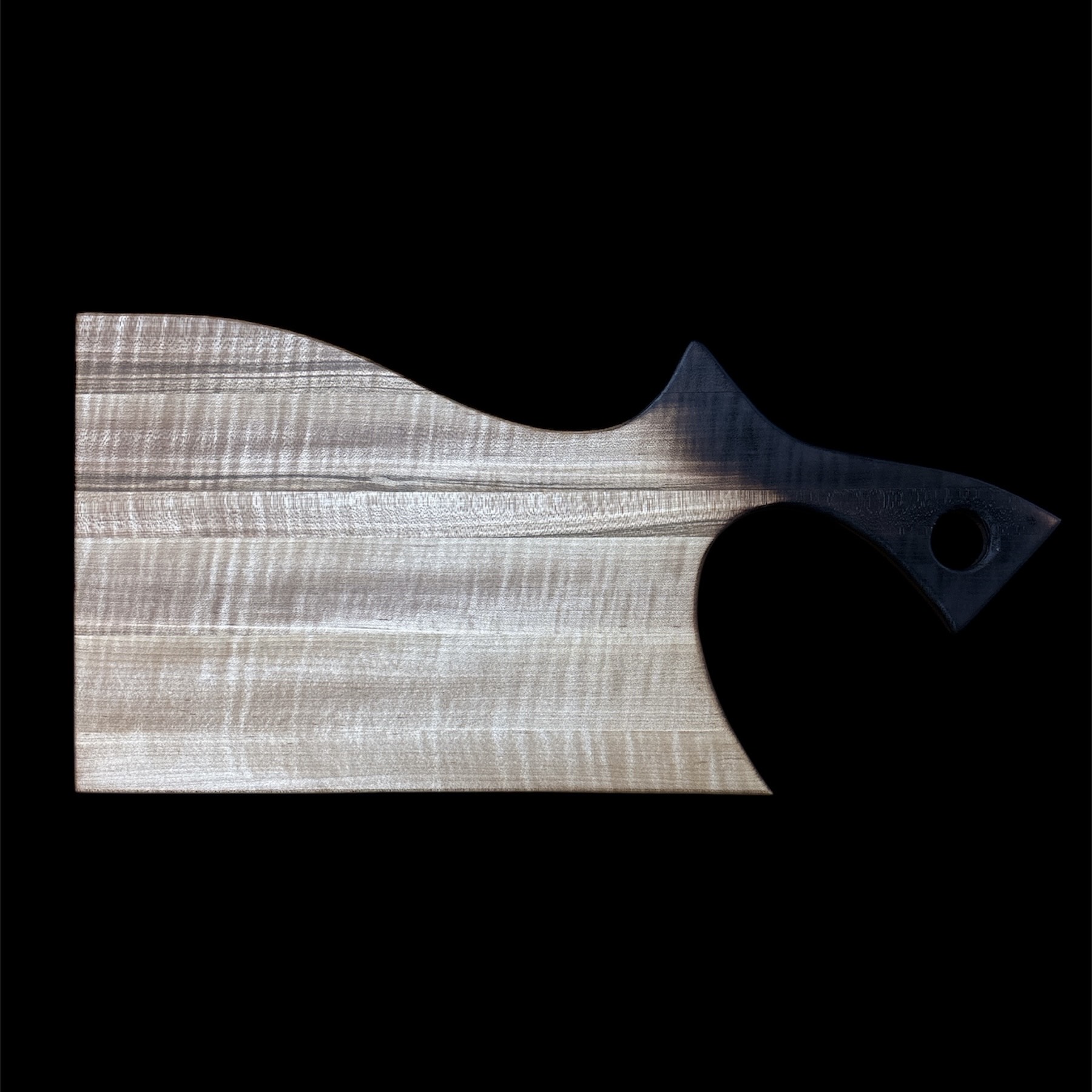 Photoroom_20250807_113059 Burnt Handle Cleaver Wooden Charcuterie Board - Image 1