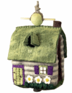 Fair Trade Fairyhouse Themed Felt Birdhouses - Image 4