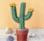 Fair Trade Crochet Cactus Ornaments - Image 4