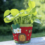 Cute Felt Fairy House Planters and Pots - Image 5